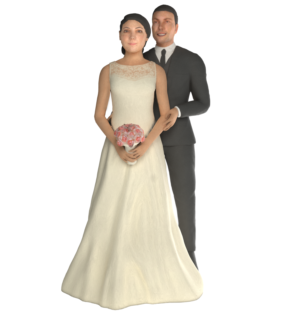 3D printed wedding figurine